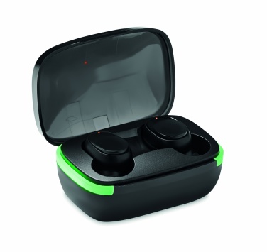 Logo trade promotional merchandise picture of: TWS earbuds with charging case